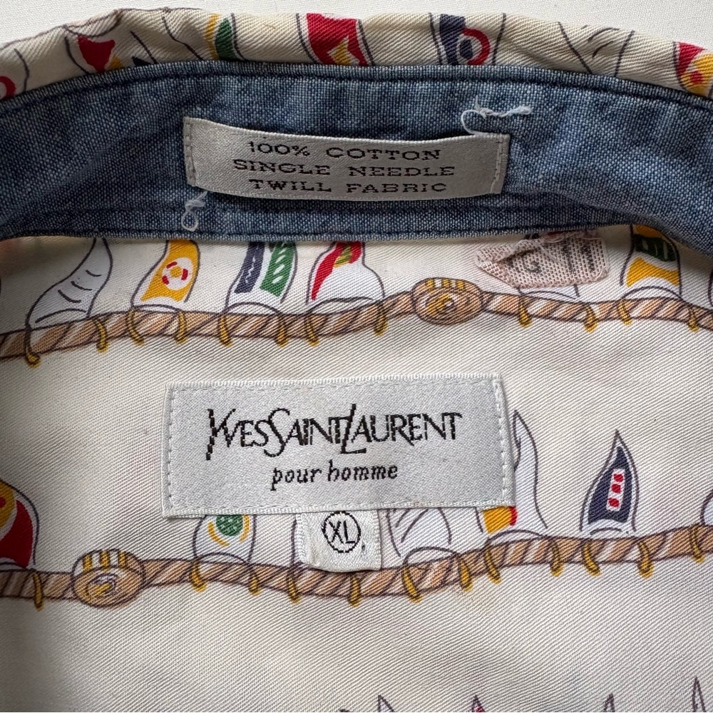 Vintage Yves Saint Laurent Pour Homme Nautical Fl… - image 5
